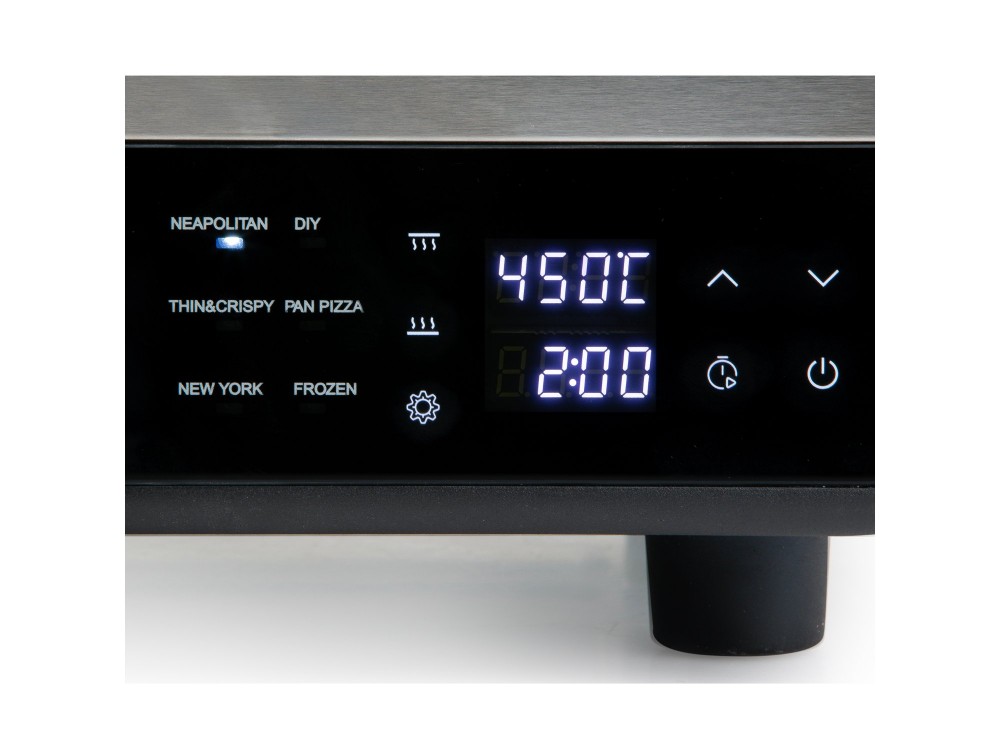 DOMO Pizza Genius DO9289PZ - Electric Pizza Oven with Cordierite Stone, 450°C + Pizza Server, PFAS-free