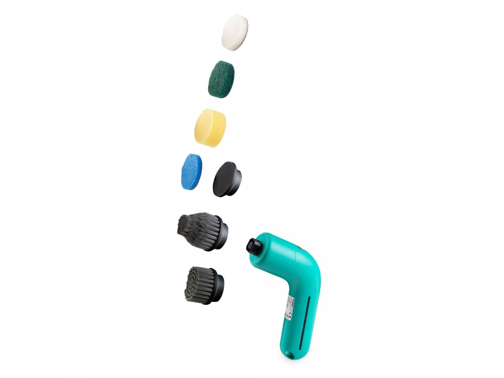 DOMO 6-in-1 Rechargeable cleaning brush, Rechargeable Cleaning Brush with 6 Heads