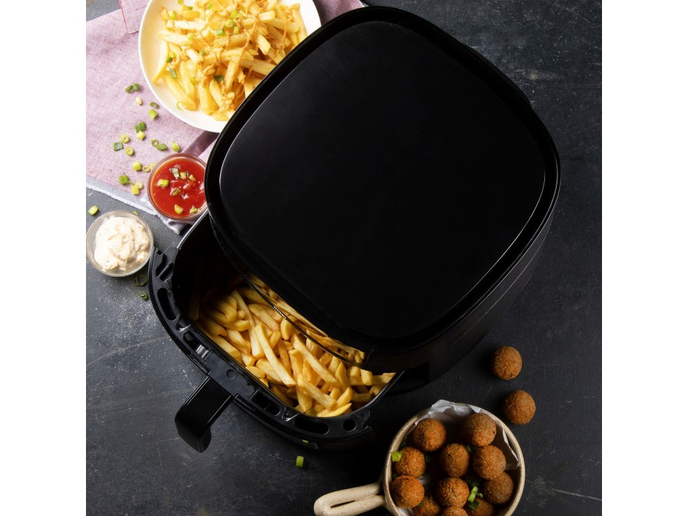 DOMO 8L Air Fryer, XXL Air Fryer, with Cooking Control Glass, Up to 220°C, 8 Preset Menus & Touch Panel, PFAS-free