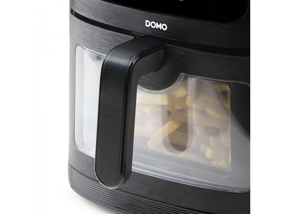 DOMO 8L Air Fryer, XXL Air Fryer, with Cooking Control Glass, Up to 220°C, 8 Preset Menus & Touch Panel, PFAS-free
