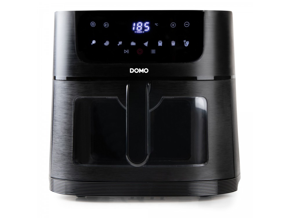 DOMO 8L Air Fryer, XXL Air Fryer, with Cooking Control Glass, Up to 220°C, 8 Preset Menus & Touch Panel, PFAS-free