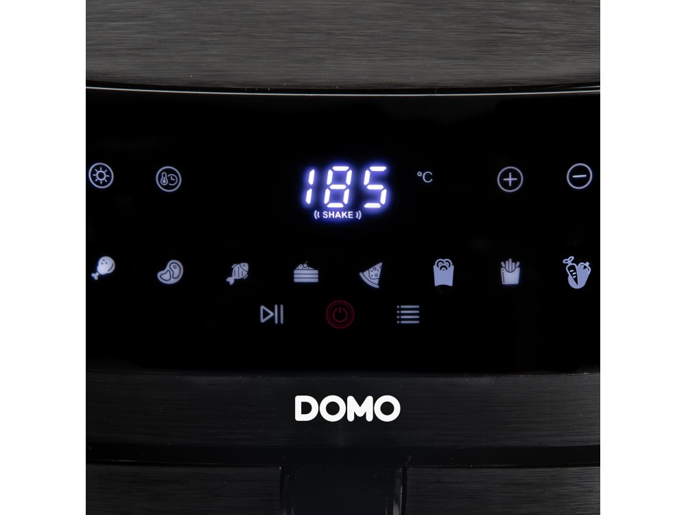DOMO 8L Air Fryer, XXL Air Fryer, with Cooking Control Glass, Up to 220°C, 8 Preset Menus & Touch Panel, PFAS-free