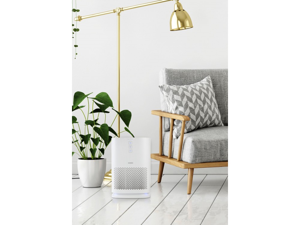 DOMO Air Purifier, Καθαριστής Αέρα με φίλτρο HEPA & Ιονιστή, Timer & LED Light