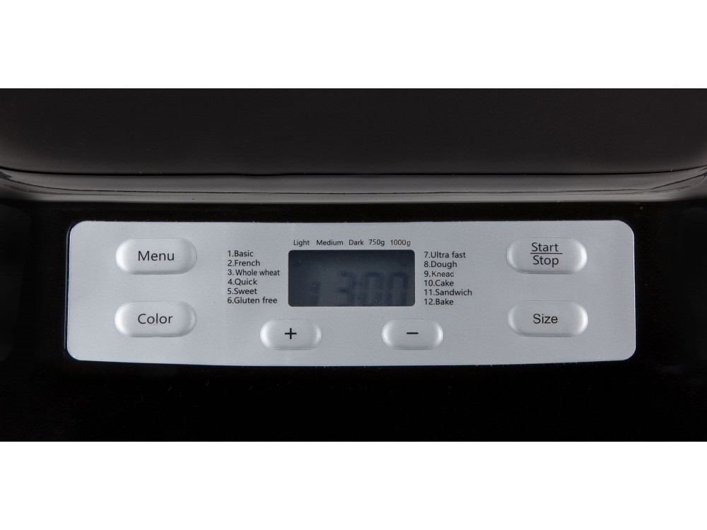 DOMO Bread maker, 1000gr Capacity Bread Maker with 12 Programs (and Gluten-Free), PFAS-free