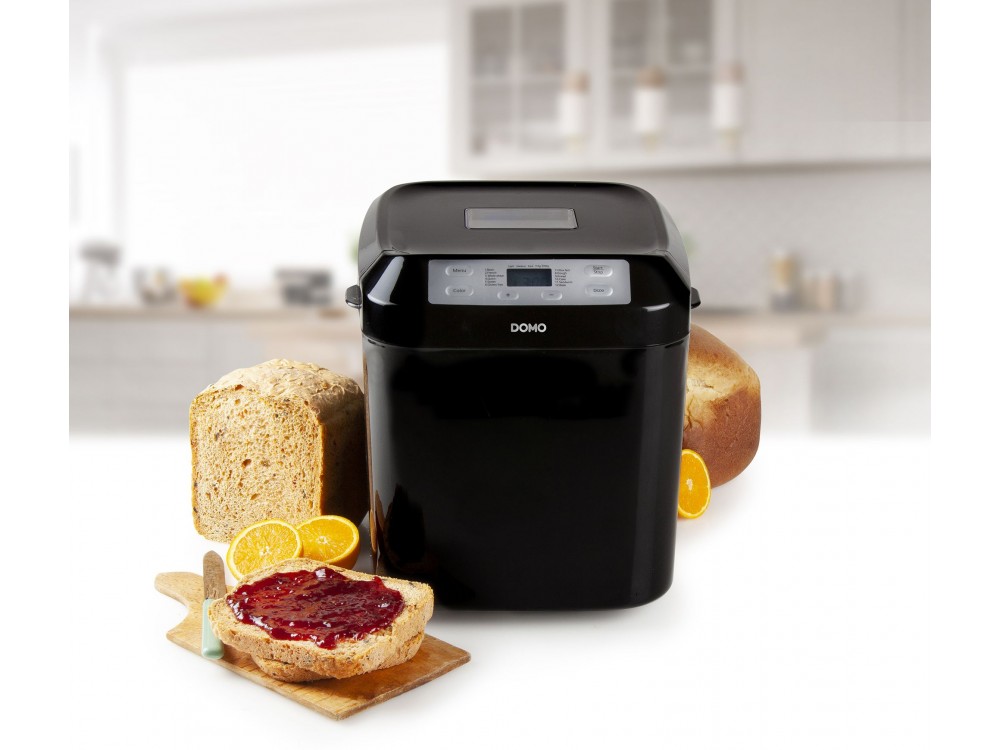 DOMO Bread maker, 1000gr Capacity Bread Maker with 12 Programs (and Gluten-Free), PFAS-free