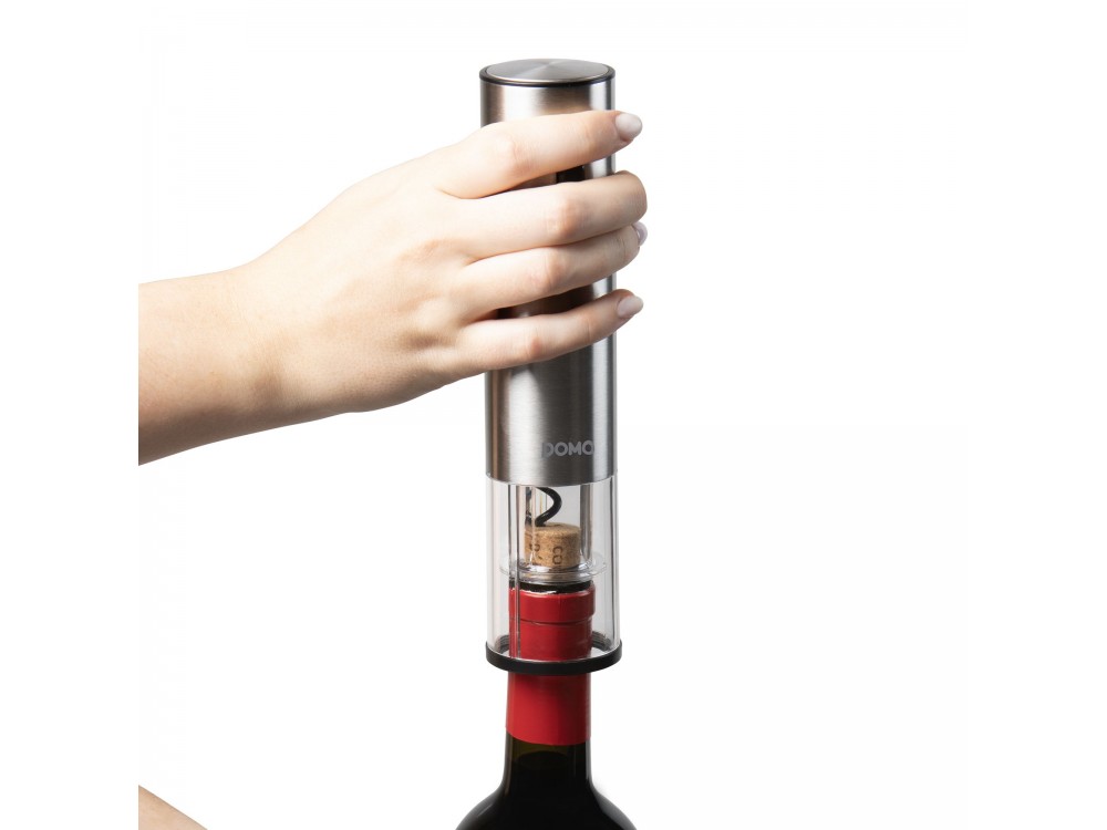 DOMO Electric Corkscrew Wine Opener, 5-Piece Wine Accessory Set with Electric Opener with LED Light, Rechargeable