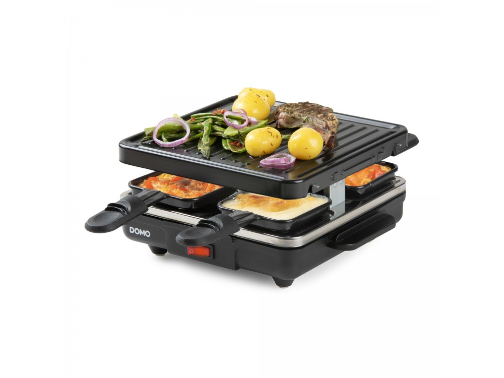 DOMO Just us, Electric Raclette Grill Cast Iron, PFAS-free