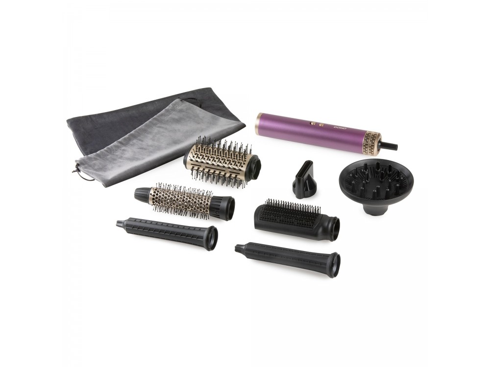DOMO Multistyler 7-in-1, Electric Air Brush for Straightening and Curling