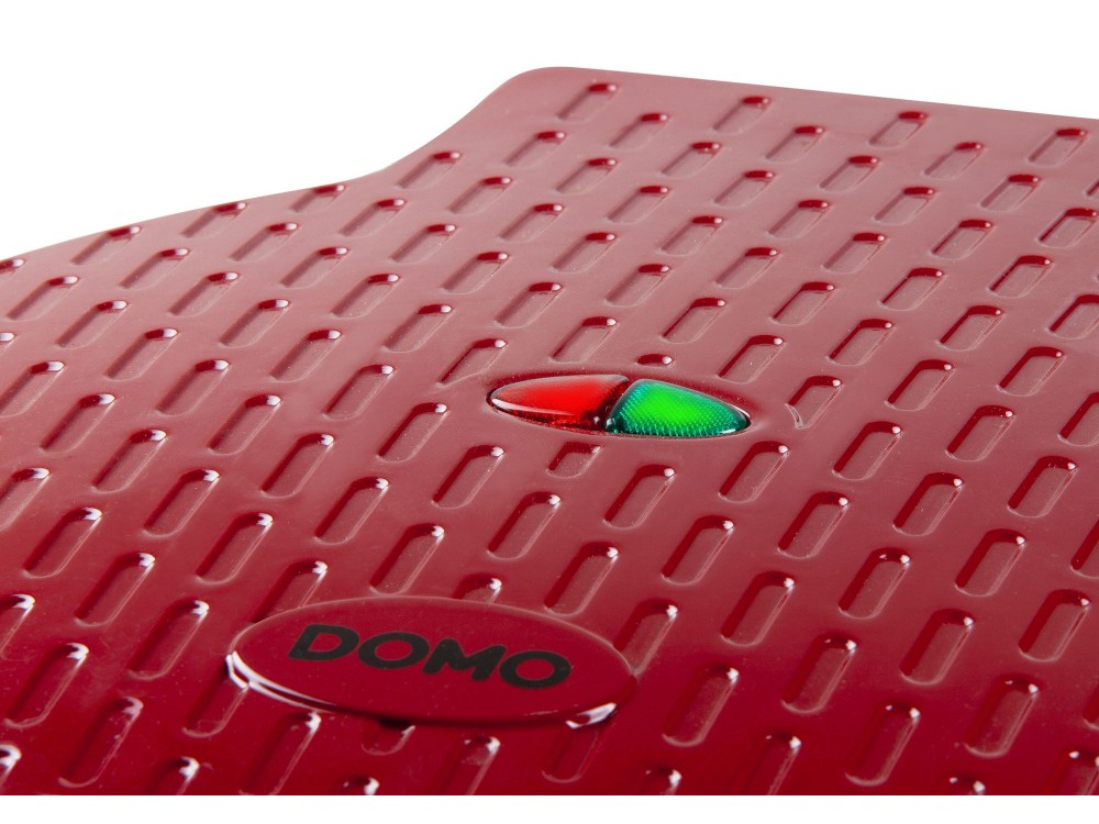 DOMO My Express Pizza Maker, Cast Iron Pizza Maker, Red