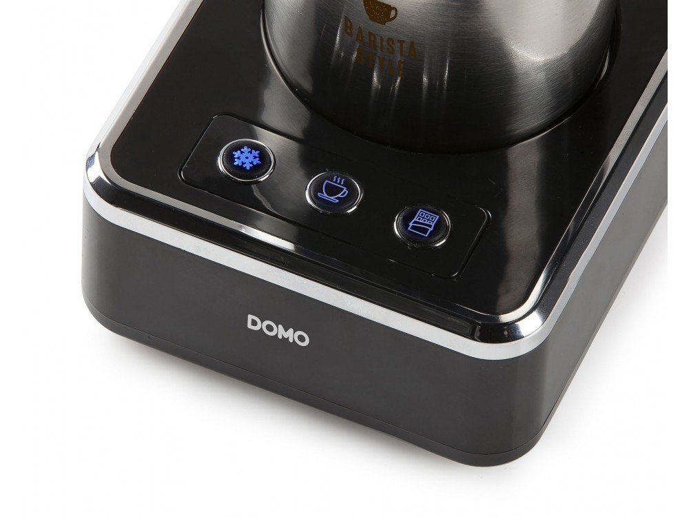 DOMO Perfect Foam Milk Frother, Milk Frother (Hot or Cold), Stainless Steel