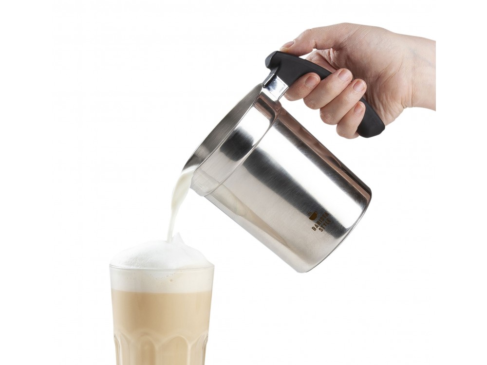 DOMO Perfect Foam Milk Frother, Milk Frother (Hot or Cold), Stainless Steel