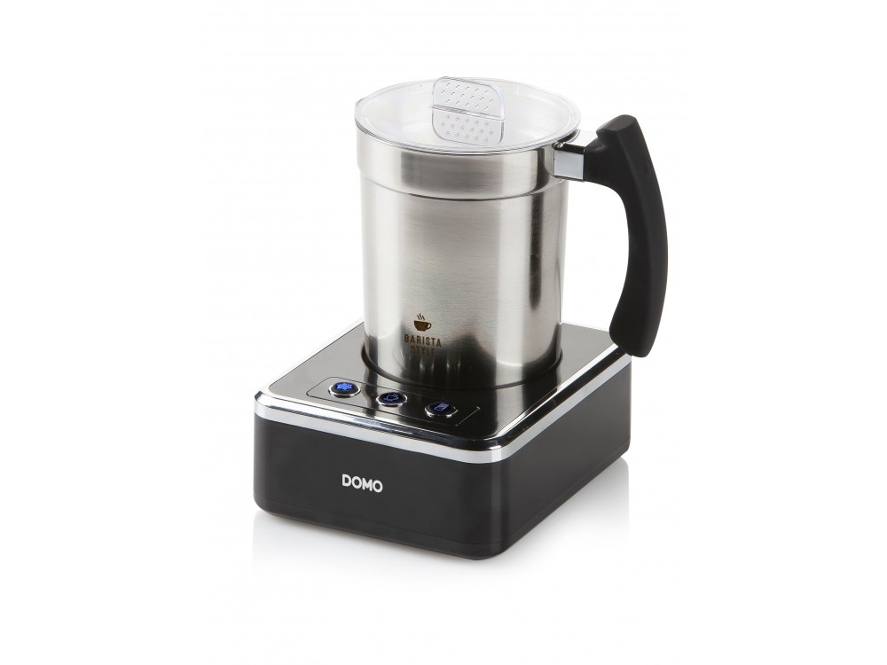 DOMO Perfect Foam Milk Frother, Milk Frother (Hot or Cold), Stainless Steel