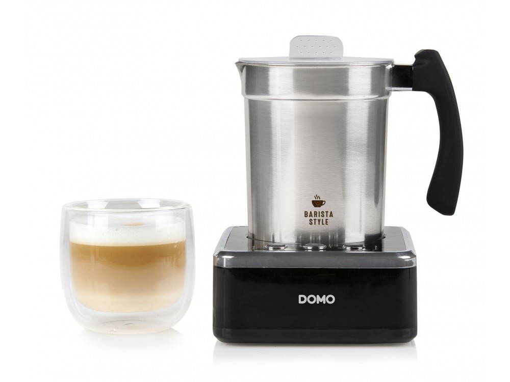 DOMO Perfect Foam Milk Frother, Milk Frother (Hot or Cold), Stainless Steel