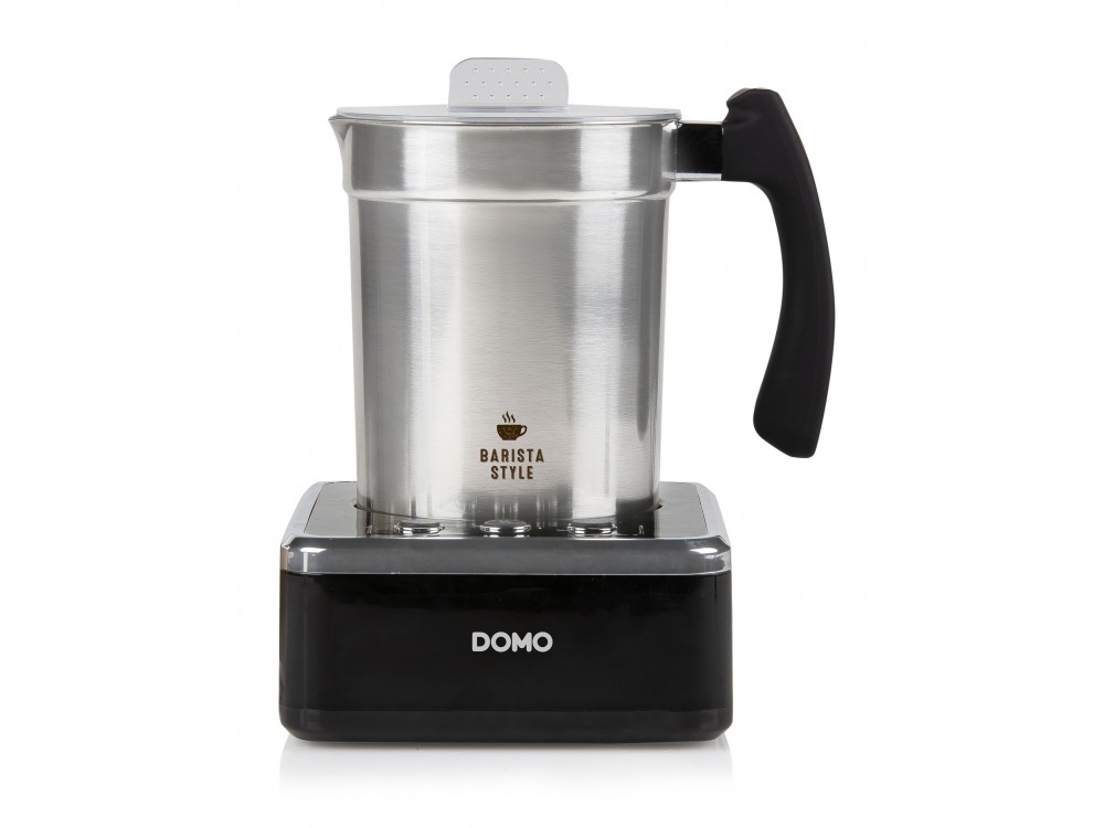 DOMO Perfect Foam Milk Frother, Milk Frother (Hot or Cold), Stainless Steel