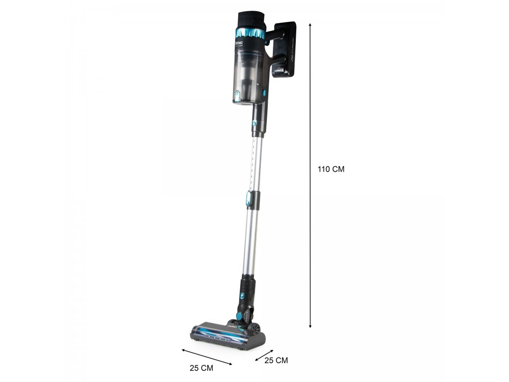 DOMO Sensi Force 2-in-1, Cordless Stick Vacuum Cleaner & Handheld Vacuum Cleaner, Up to 60min Runtime
