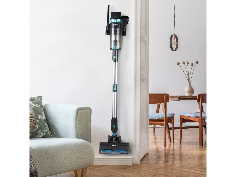 DOMO Sensi Force 2-in-1, Cordless Stick Vacuum Cleaner & Handheld Vacuum Cleaner, Up to 60min Runtime