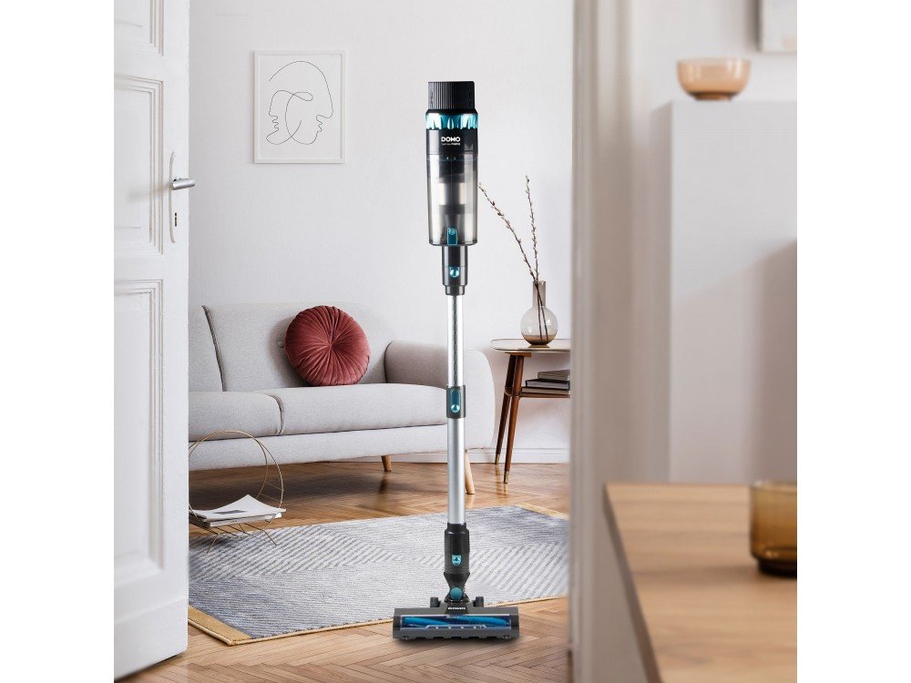 DOMO Sensi Force 2-in-1, Cordless Stick Vacuum Cleaner & Handheld Vacuum Cleaner, Up to 60min Runtime