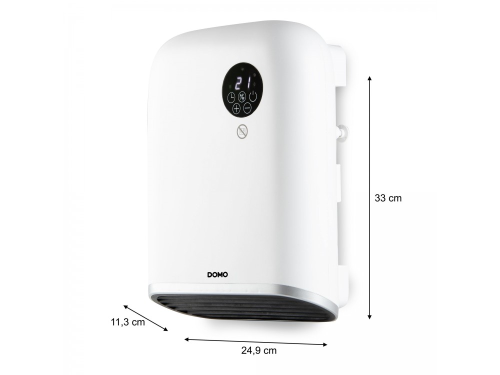 DOMO Smart Bathroom wall heater, Bathroom fan heater with WiFi