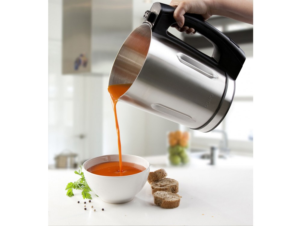 DOMO Soup maker, Thermos cooker with 1.6L capacity, Silver