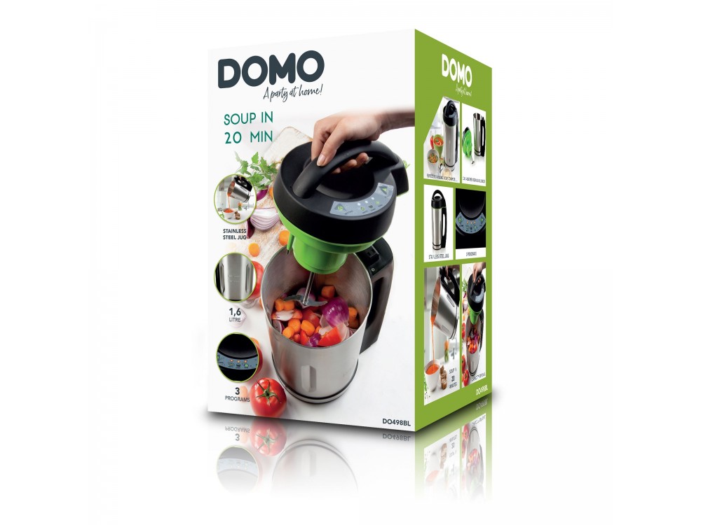 DOMO Soup maker, Thermos cooker with 1.6L capacity, Silver