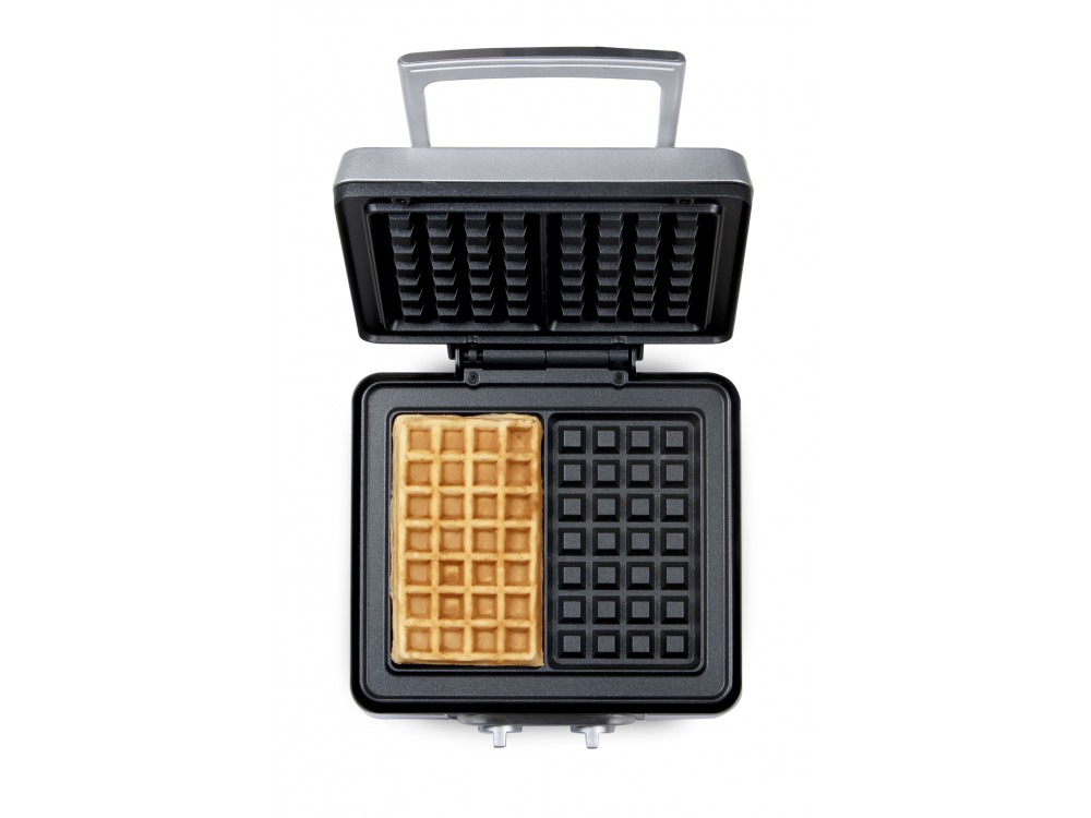 DOMO Waffle Maker XL, Waffle Maker with Adjustable Temperature, For Square Waffles, with Recipe Book, BPA-Free