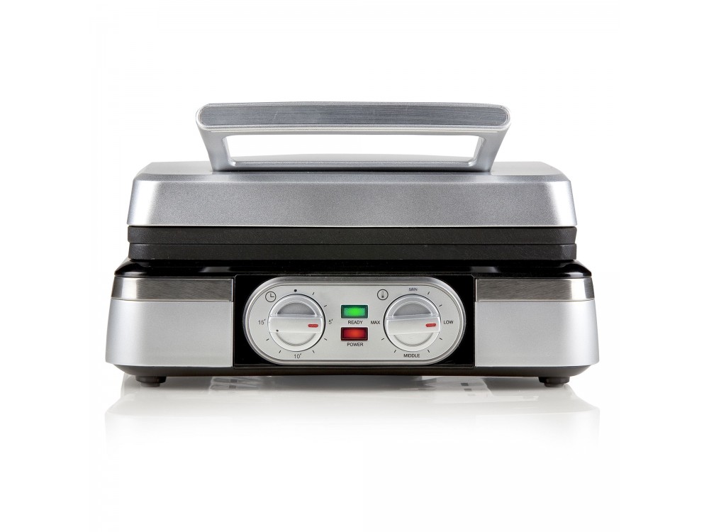 DOMO Waffle Maker XL, Waffle Maker with Adjustable Temperature, For Square Waffles, with Recipe Book, BPA-Free