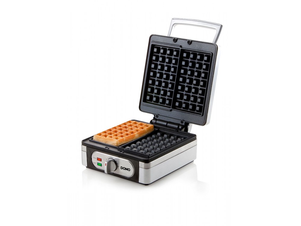 DOMO Waffle Maker, Waffle Maker with Adjustable Temperature, For Square Waffles, BPA-Free