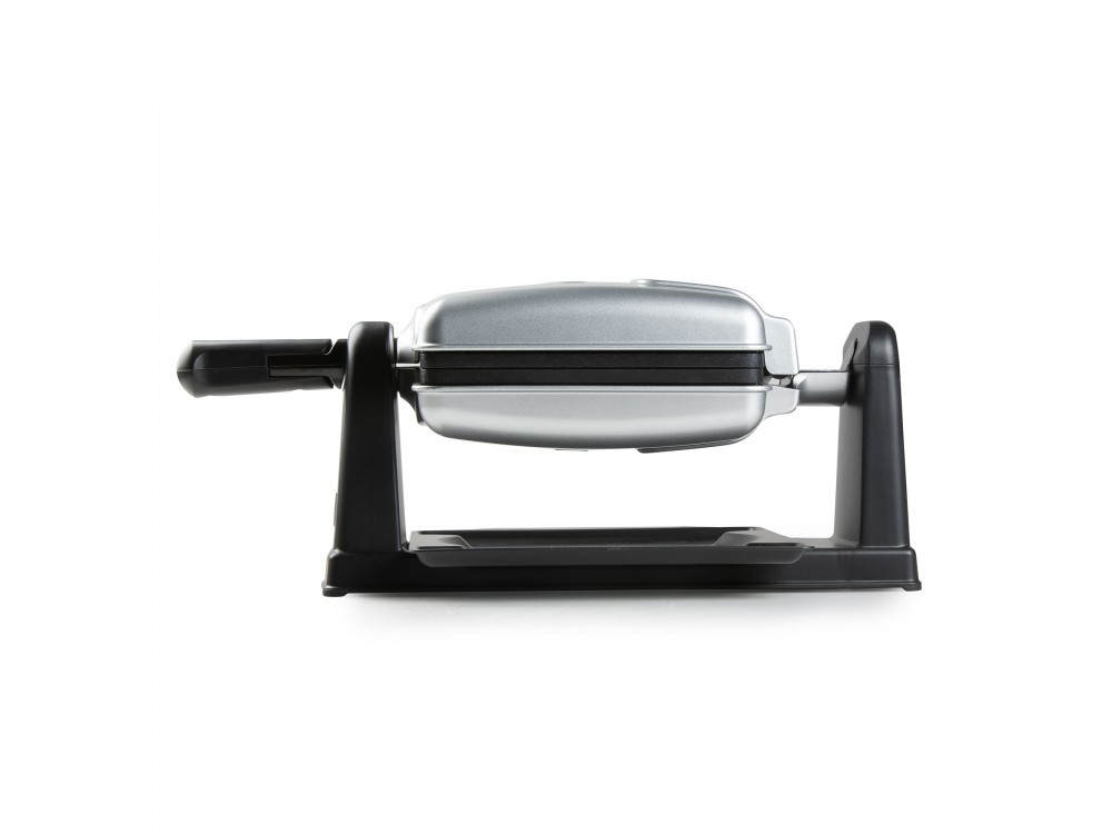 DOMO Waffle Maker, Rotating Waffle Maker with Cool Touch Handles & Adjustable Temperature, Square with Recipe Book