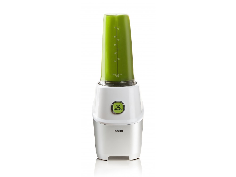 DOMO Xpower Blender, Blender for Smoothies with 3 Bottles (2 x 530 + 710ml) BPA Free + Recipe Book