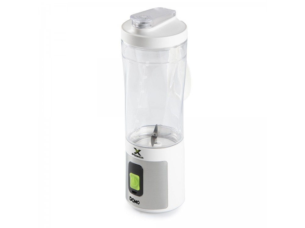 DOMO Xpower blender-to-go, Portable Battery Blender for Smoothies 600ml, Rechargeable with USB-C