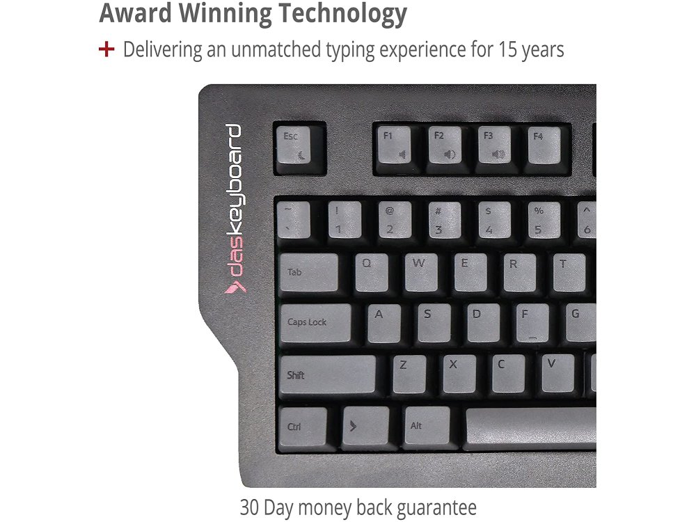 Das Keyboard 4C TKL Ενσύρματο Μηχανικό Πληκτρολόγιο, Cherry MX Brown Switches. Soft Tactile Mechanical Keyboard US Layout