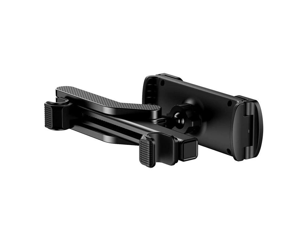Joyroom JR-ZS203 Tablet Holder for Car Headrest, Car Mobile and Tablet Holder with Arm & Adjustable Hooks, Black