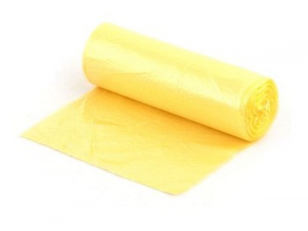 TNS Garbage Bags with Lemon Scent, 50x50cm, 60pcs, Yellow