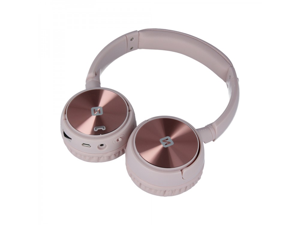 Swissten Trix Bluetooth headphones with Radio & microSD, Pink