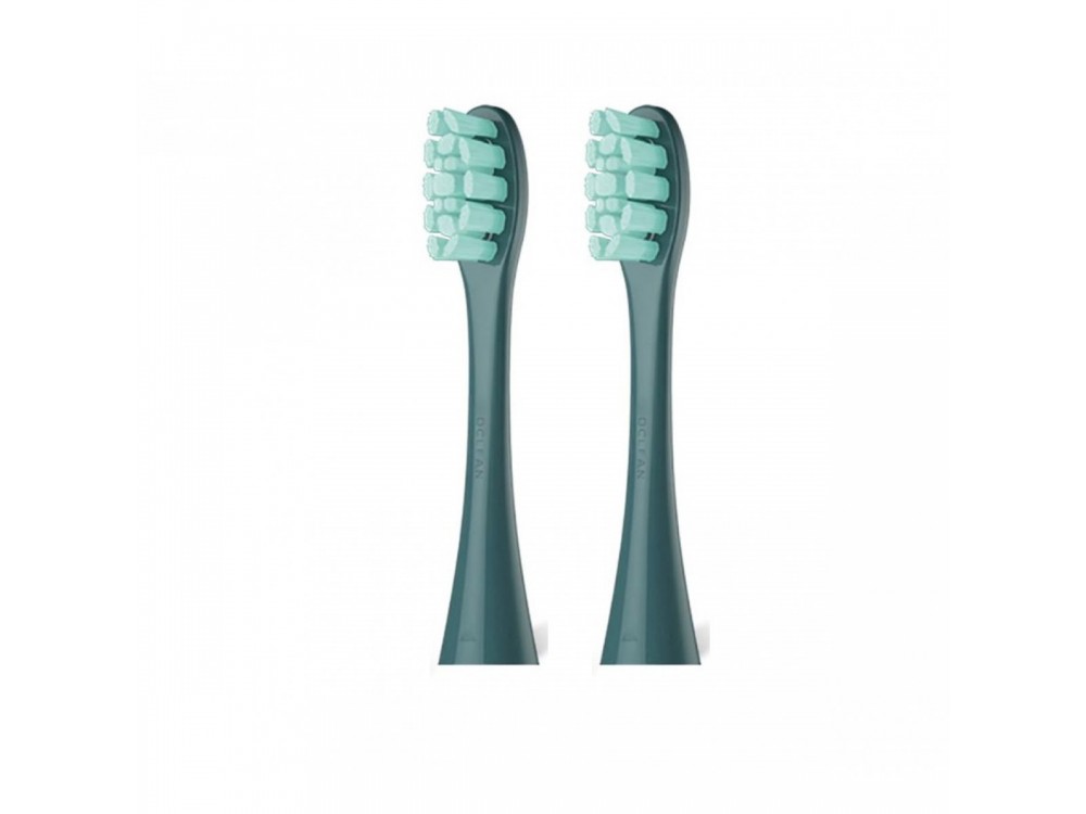Oclean Standard Replacement Head Brushes for Oclean Electric Toothbrushes, Deep Cleaning, Set of 2, Green