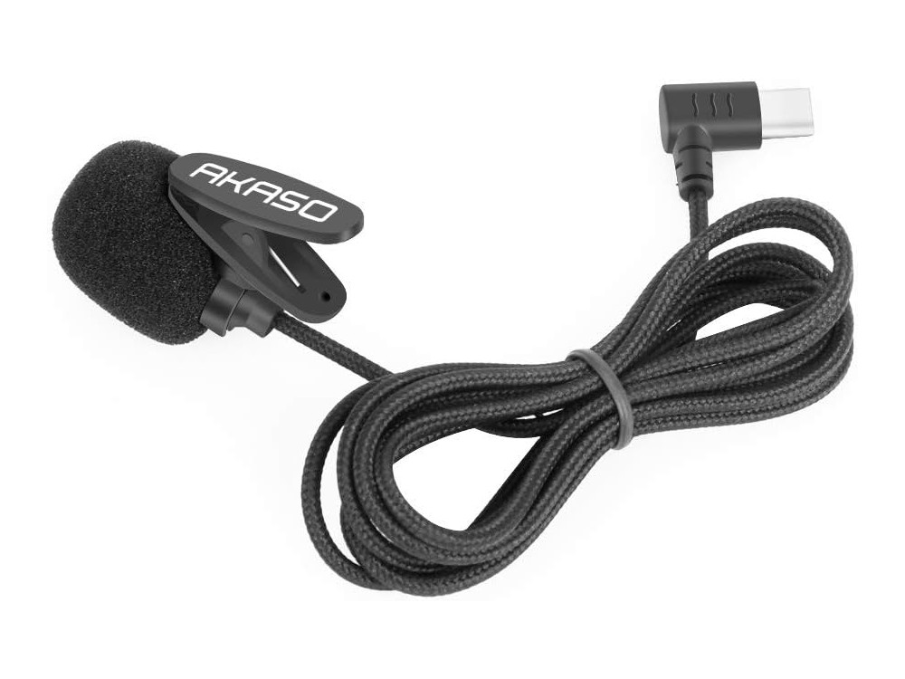 Akaso External Microphone, Εξωτερικό Πυκνωτικό Μικρόφωνο με USB-C για Action Camera V50X (New Version), Brave 7, Brave 8