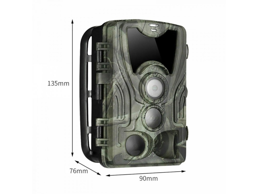 K&F Concept Waterproof 4K Night Shooting Hunting Camera, IP65, 30MP, WiFi, APP & Motion Detection (20m)