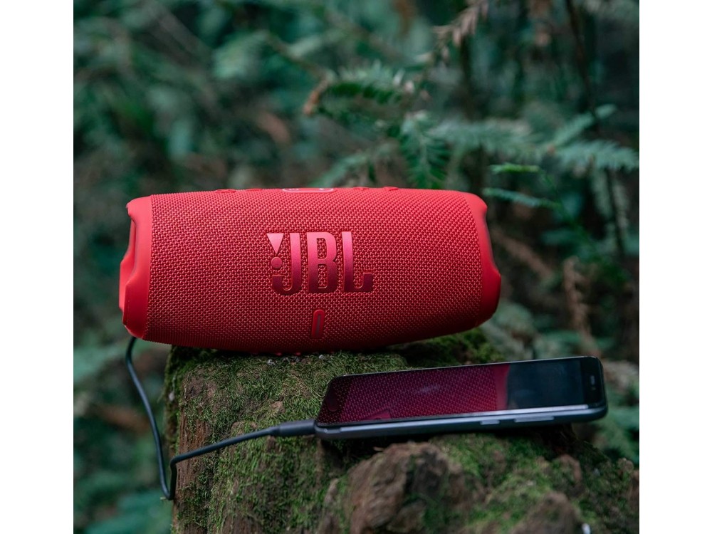 JBL Charge 5, Waterproof Portable Bluetooth Speaker 40W RMS, IP67, with Battery Life up to 20 Hours, Red