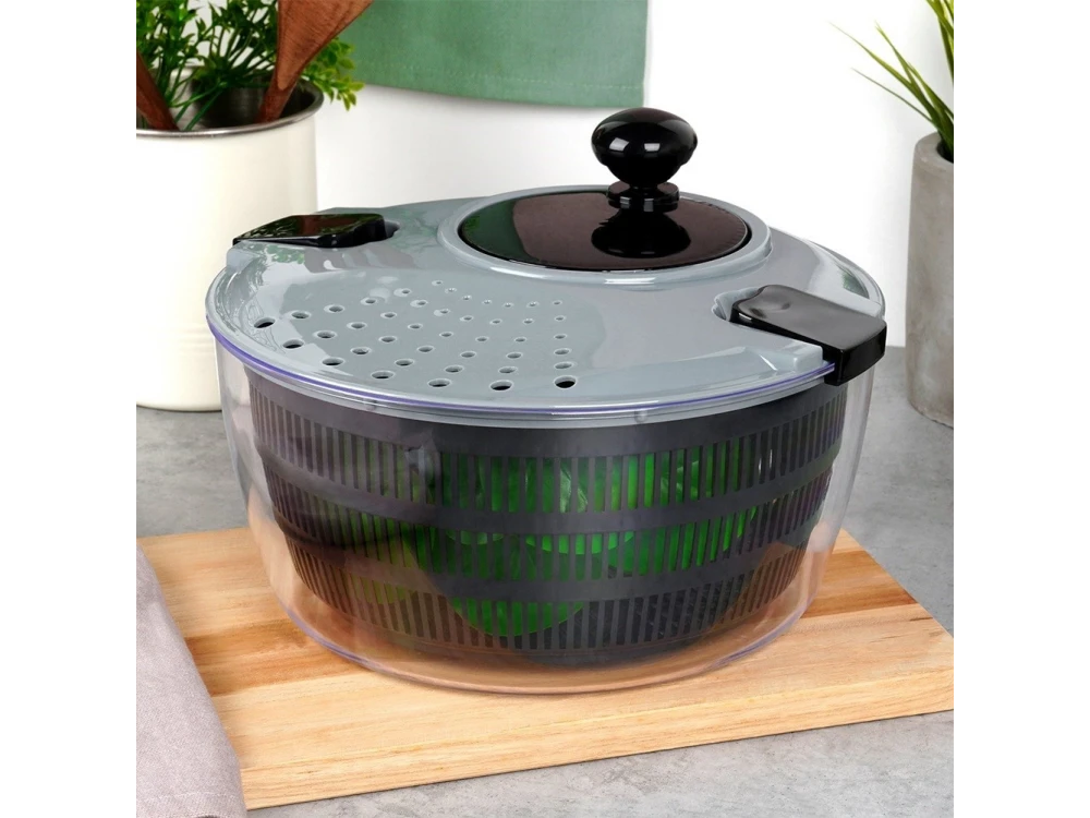 Vilde Premium Salad Spinner, Vegetable Colander 26cm, Grey