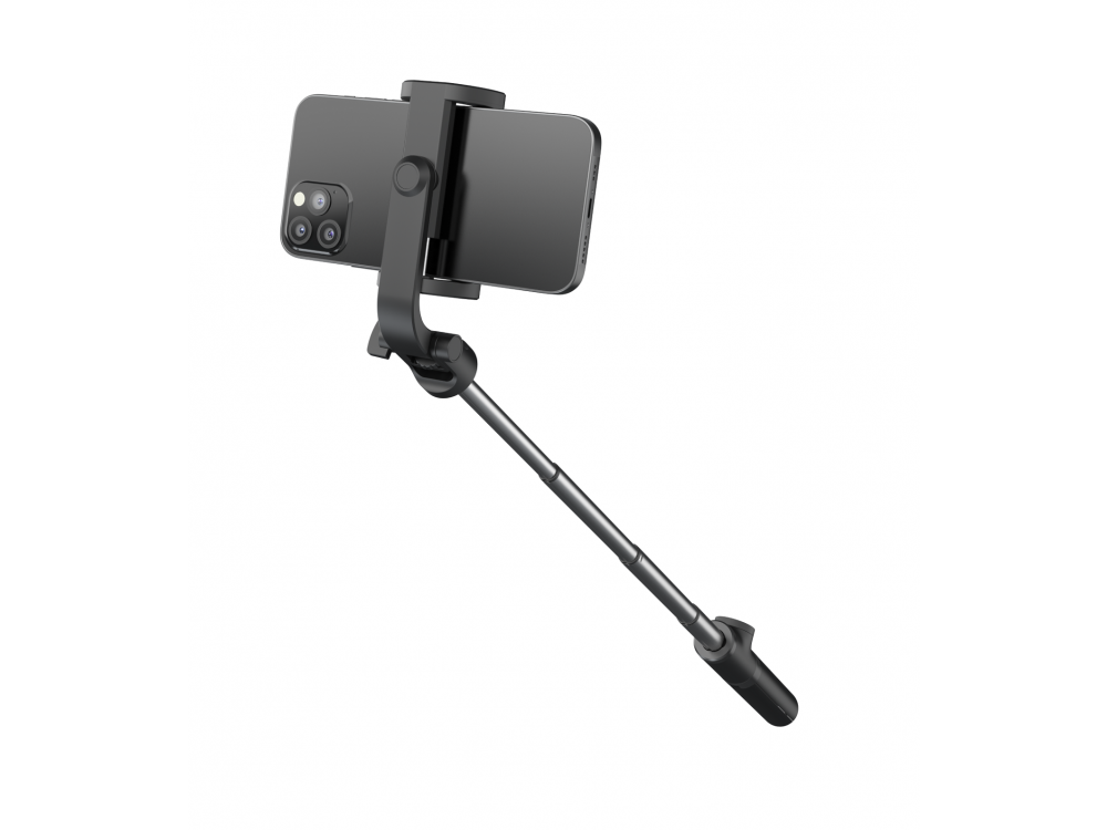 Swissten Aluminum Tripod Pro Bluetooth Selfie Stick & Τρίποδο με Remote, 21-64cm Επεκτεινόμενο Wireless για Smartphone & GoPro