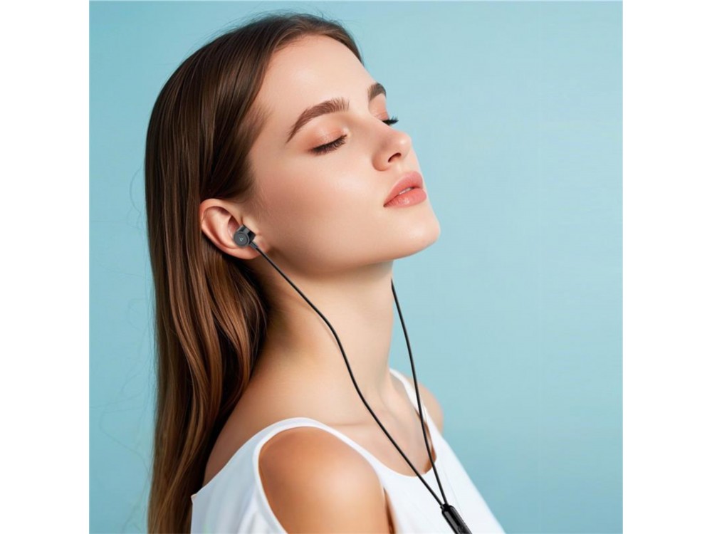 iPEAX Stereo Ακουστικά USB-C με Μικρόφωνο, 10mm drivers & One-button control, Black