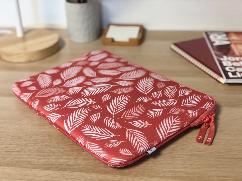 MW Basics ²Life Sleeve/Case Macbook Pro & Air 14" / Laptop DELL XPS / HP / Surface, Botanic Red