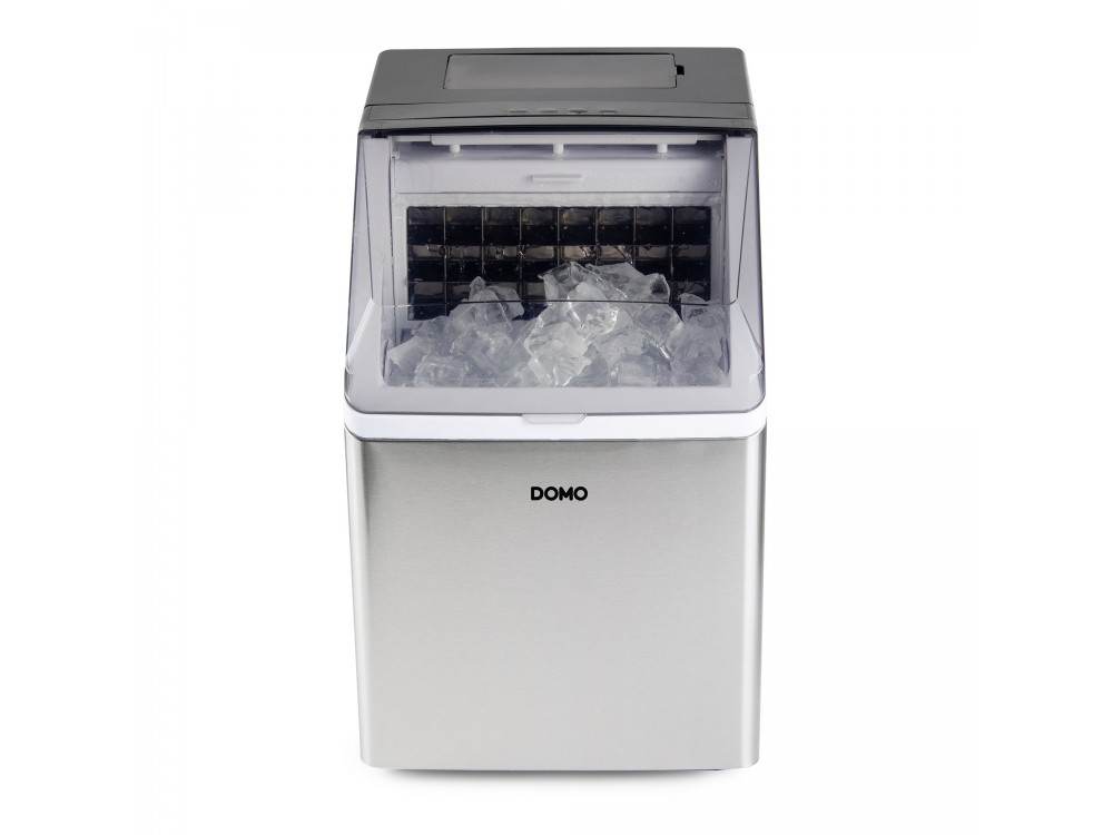 Domo Ice Cube Maker Clear Ice, Ice Maker with Daily Production 20kg & Capacity 3.2L, with LED display