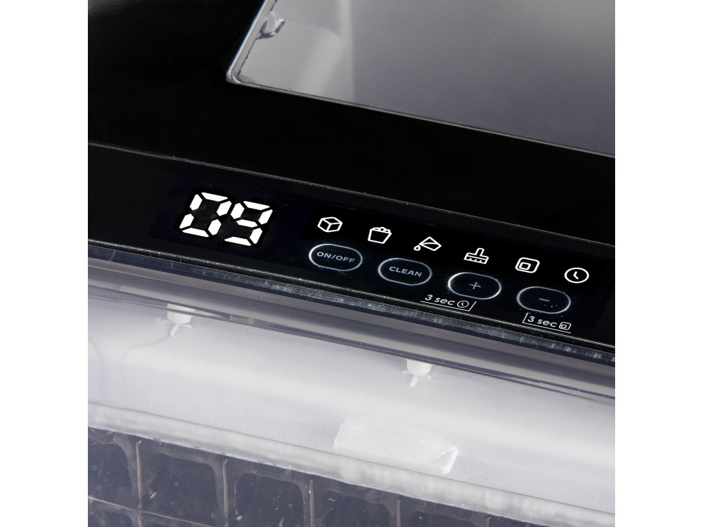 Domo Ice Cube Maker Clear Ice, Ice Maker with Daily Production 20kg & Capacity 3.2L, with LED display