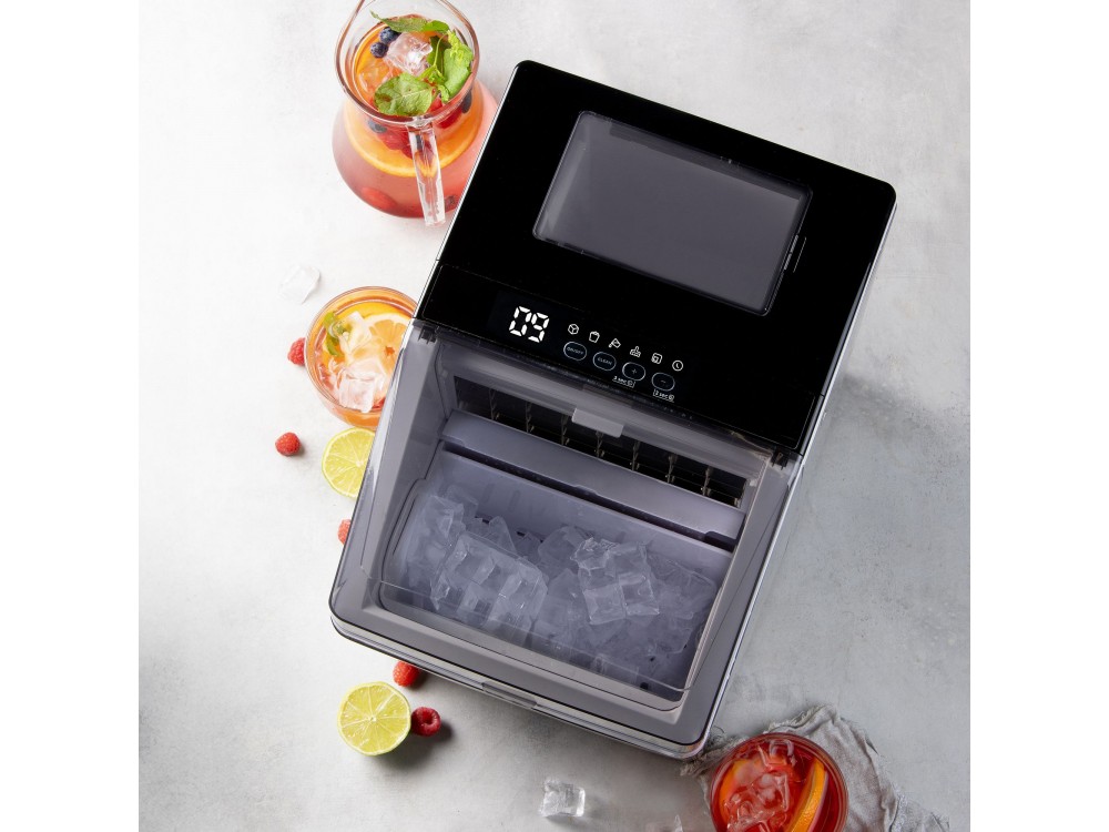 Domo Ice Cube Maker Clear Ice, Ice Maker with Daily Production 20kg & Capacity 3.2L, with LED display