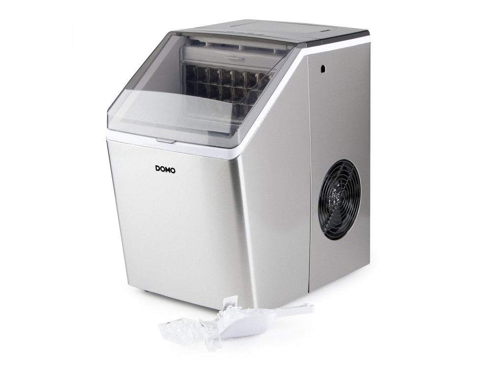 Domo Ice Cube Maker Clear Ice, Ice Maker with Daily Production 20kg & Capacity 3.2L, with LED display