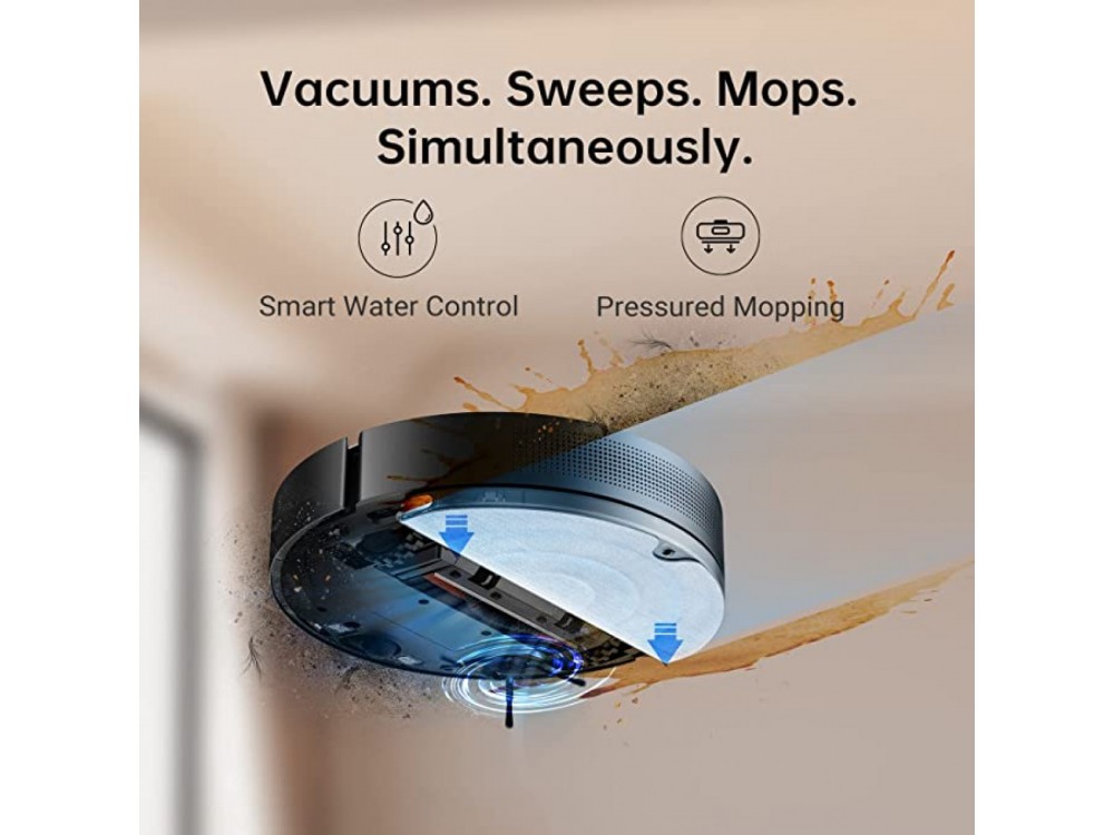 Dreame L10 Pro - Smart Robot Vacuum / Mopping Cleaner με Σφουγγάρισμα, 4000Pa, LiDAR Navigation & 3D Mapping, Μαύρη