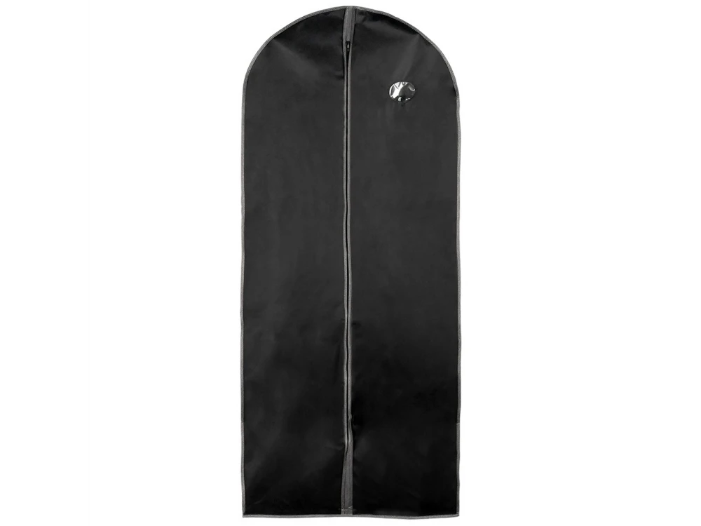 Vilde Hanging Coat Storage Case Fabric, Set of 2pcs, Black