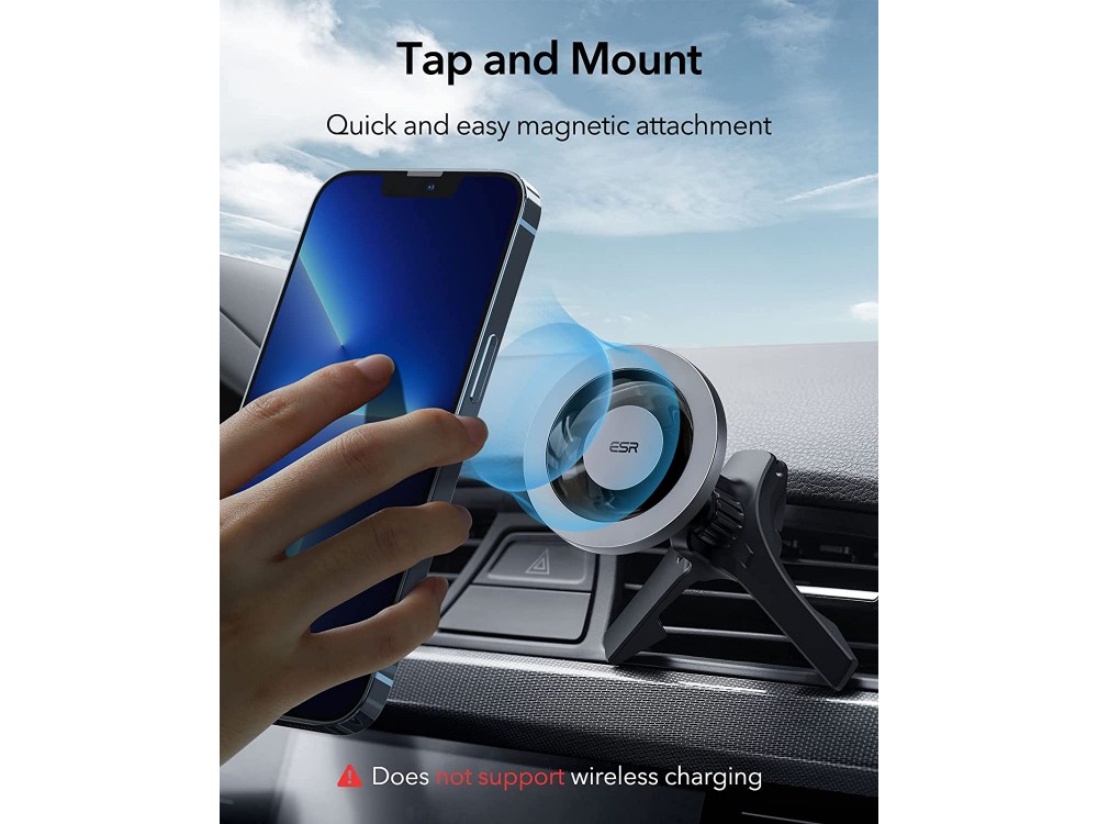 ESR HaloLock Magnetic Car Phone Mount, for air vent, MagSafe for iPhone 12 / 13 / 14 Series