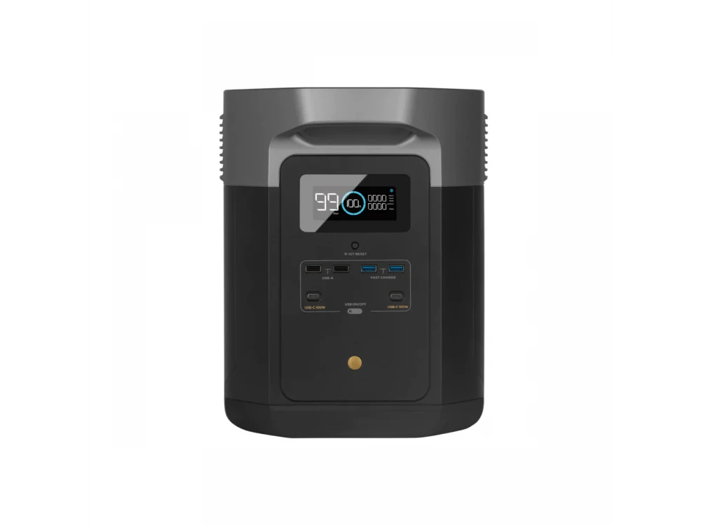 EcoFlow Delta Max 2000 Portable Power Station, 560k mAh, 3000 W / 2016 Wh, 100W PD, 4*USB & Car Input